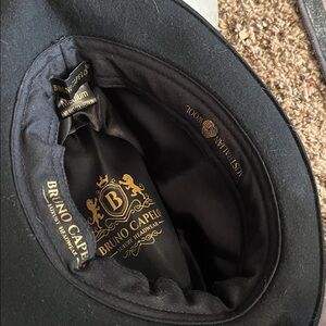 Bruno Capelo Black Fedora with Red Band